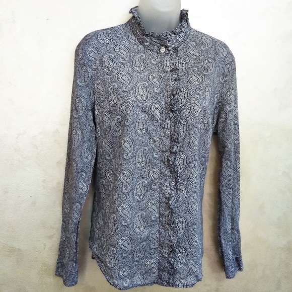 New York & Company Tops - New York & Co Paisley Blouse Like New L